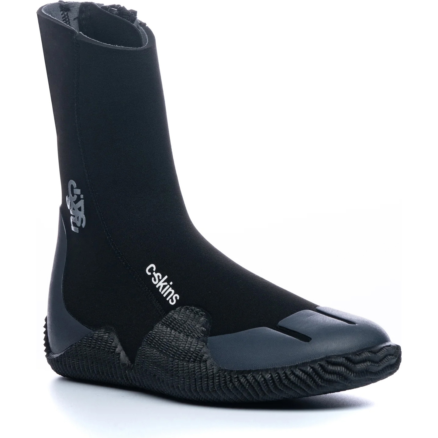 2026 C-skins Legend 5mm Botas De Dedo Redondo Zipado C-bolertz - Preto / Carvão Vegetal
